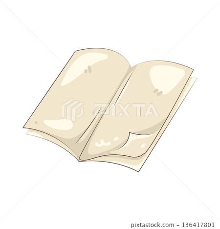 Illustration of open book Illustration of open book 136417801