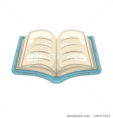 Illustration of open book 136417812