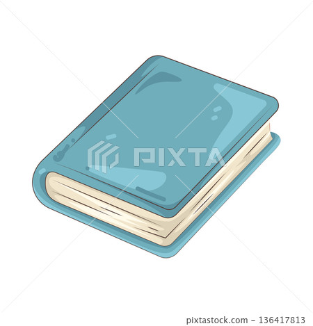 Illustration of closed book Illustration of closed book 136417813