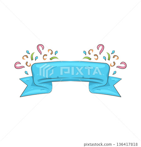 Illustration of ribbon 136417818