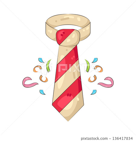 Illustration of tie 136417834