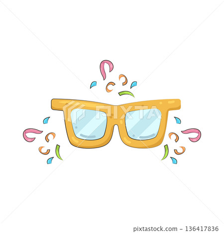 Illustration of eyeglasses  136417836