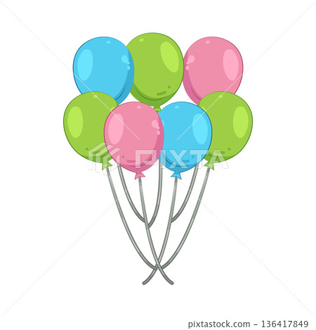 Illustration of balloon 136417849