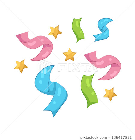 Illustration of streamers Illustration of streamers 136417851