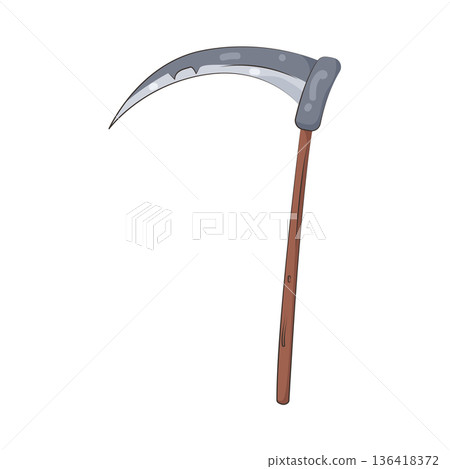 Illustration of scythe  136418372