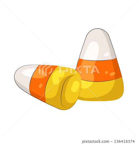 Illustration of Candy corn 136418374