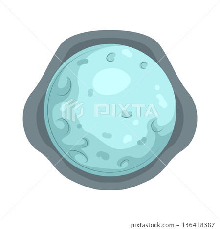 Illustration of full moon 136418387