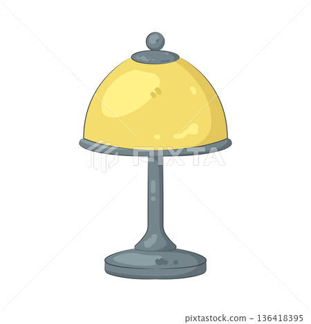 Illustration of table lamp Illustration of table lamp 136418395