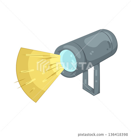 Illustration of spotlight Illustration of spotlight 136418398
