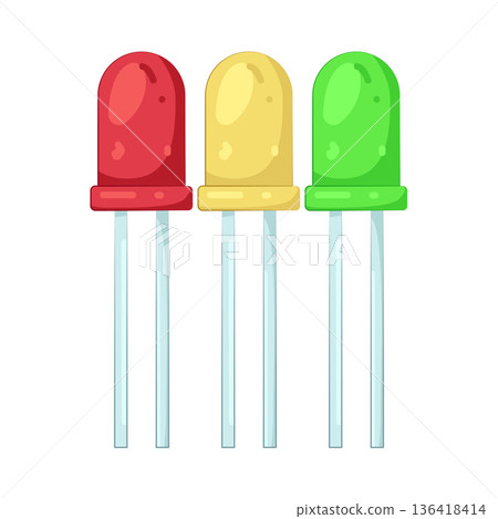 Illustration of LED diode 136418414