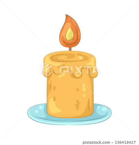 Illustration of candle Illustration of candle 136418427