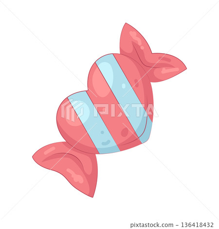 Illustration of Heart-shaped candy Illustration of Heart-shaped candy 136418432