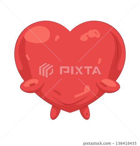 Illustration of heart Illustration of heart 136418435