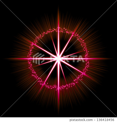 Red light stars and particles sparkle black background Red light stars and particles sparkle black background 136418456