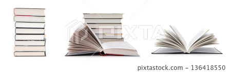 open book isolated on white background open book isolated on white background 136418550