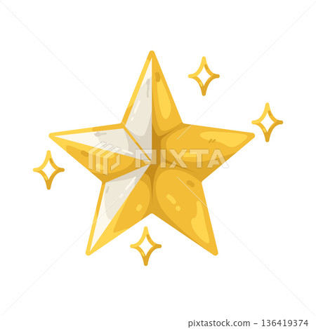 Illustration of star Illustration of star 136419374