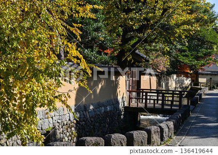 Kanazawa Nagamachi Samurai Residence Ruins in late autumn 136419644