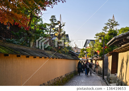 Kanazawa Nagamachi Samurai Residence Ruins in late autumn 136419653