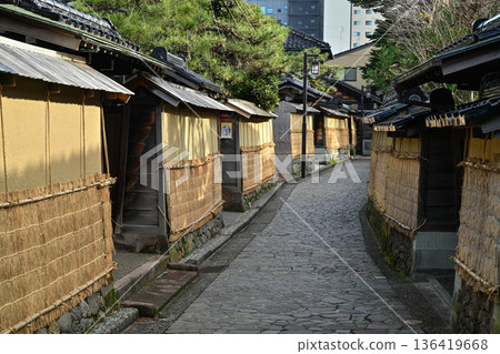 Kanazawa Nagamachi Samurai Residence Ruins in late autumn 136419668