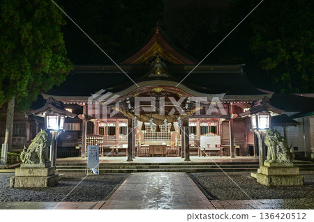 深秋白山姬神社的秋葉 深秋白山姬神社的秋葉 136420512