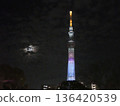 Lighted Sky Tree 136420539