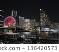 Night view of Minato Mirai seen from Oosan Bridge 136420573