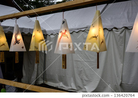 Meiji Shrine Lantern 136420764