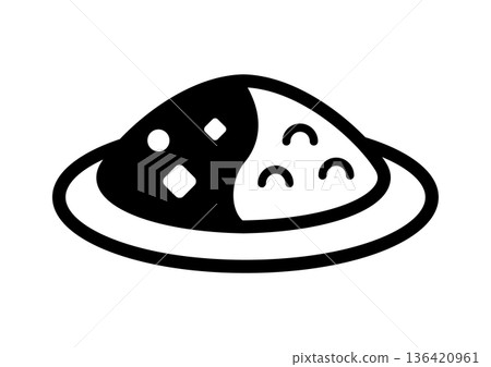 咖哩飯圖示 咖哩飯圖示 136420961