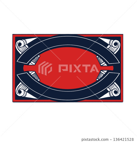 Vintage frame design Vector Label Badge Tag Certificate Graphic element Classical style Background template Vintage frame design Vector Label Badge Tag Certificate Graphic element Classical style Background template 136421528