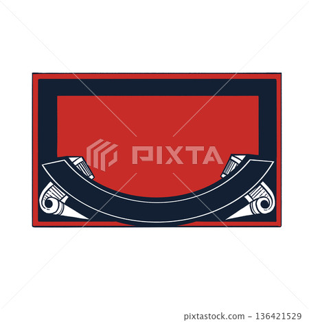 Vintage frame design Vector Label Badge Tag Certificate Graphic element Classical style Background template Vintage frame design Vector Label Badge Tag Certificate Graphic element Classical style Background template 136421529