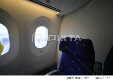 In an airplane 136421836