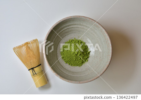 Matcha, tea ceremony, Karatsu ware, Japanese image, Japanese style image material Matcha, tea ceremony, Karatsu ware, Japanese image, Japanese style image material 136422497