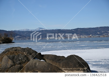 Frozen Lake Suwa 136422518