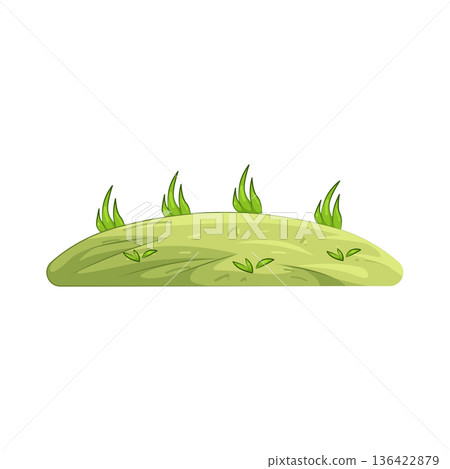 Illustration of grass hill Illustration of grass hill 136422879
