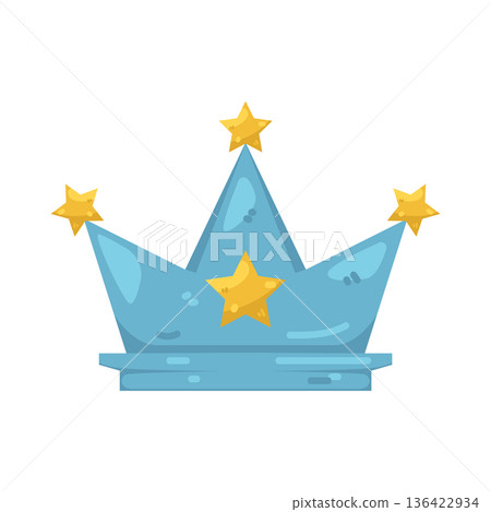 Illustration of star crown Illustration of star crown 136422934