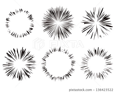 Simple line drawing set 1 with gold concentrated lines Simple line drawing set 1 with gold concentrated lines 136423522