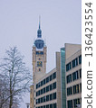 Dessau Rosslau.Germany.01.01.2026 Town hall tower with clock 136423554