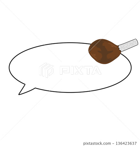 Chicken speech bubble Chicken speech bubble 136423637