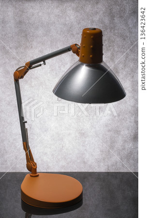 Table lamp for desktop on a color background 136423642