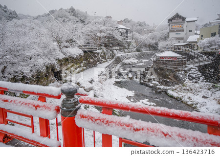 修善寺的雪景冬日 修善寺的雪景冬日 136423716