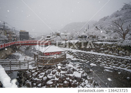 Snowy winter at Shuzenji Snowy winter at Shuzenji 136423725