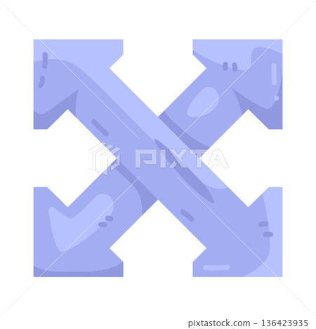 Illustration of Four arrows Illustration of Four arrows 136423935
