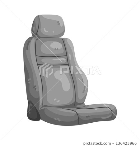 Illustration of car seat Illustration of car seat 136423966