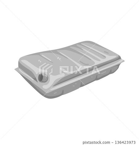 Illustration of car fuel tank  136423973