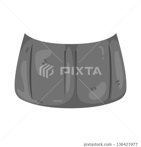 Illustration of car hood 136423977