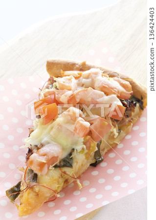 Tomato and chive pizza Tomato and chive pizza 136424403