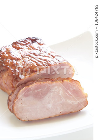 roasted pork fillet 136424765