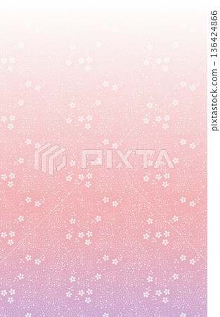 日本櫻花圖案(櫻花雪花,漸層色) 日本櫻花圖案(櫻花雪花,漸層色) 136424866