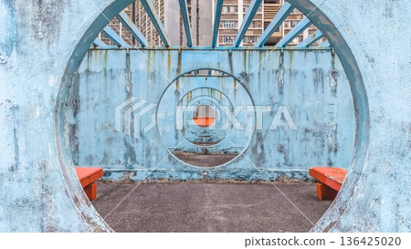 Geometric blue tunnel frames repeating circular patterns beautifully Feb 8 2026 Geometric blue tunnel frames repeating circular patterns beautifully Feb 8 2026 136425020