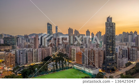 Soft dusk light brightens Mong Kok urban skyline Feb 6 2026 Soft dusk light brightens Mong Kok urban skyline Feb 6 2026 136425047